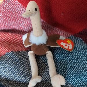 Ty Beanie Baby Ostrich Plush Toy